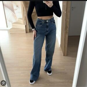 Zara Wide Legs Jeans 6045 Size 4